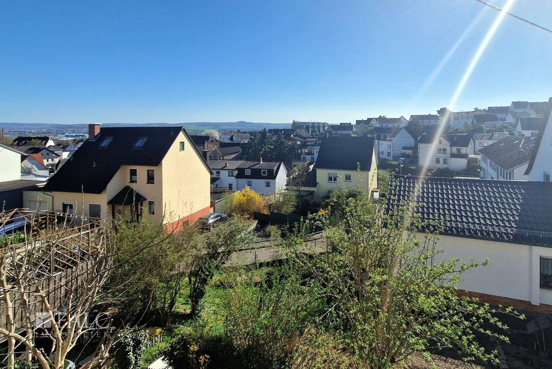 Blick vom Balkon
